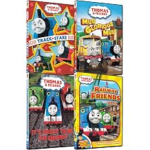 Thomas & Friends Track Stars / Mud Glorious Mud / Its Great To Be An Engine / Railway Friends 4-Pack
