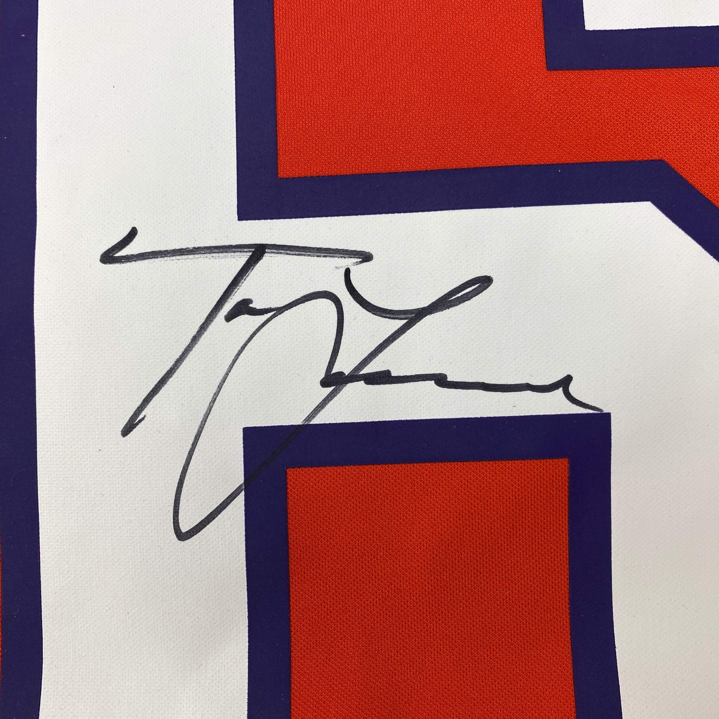 Autographed/Signed Trevor Lawrence Clemson Tigers Orange Authentic