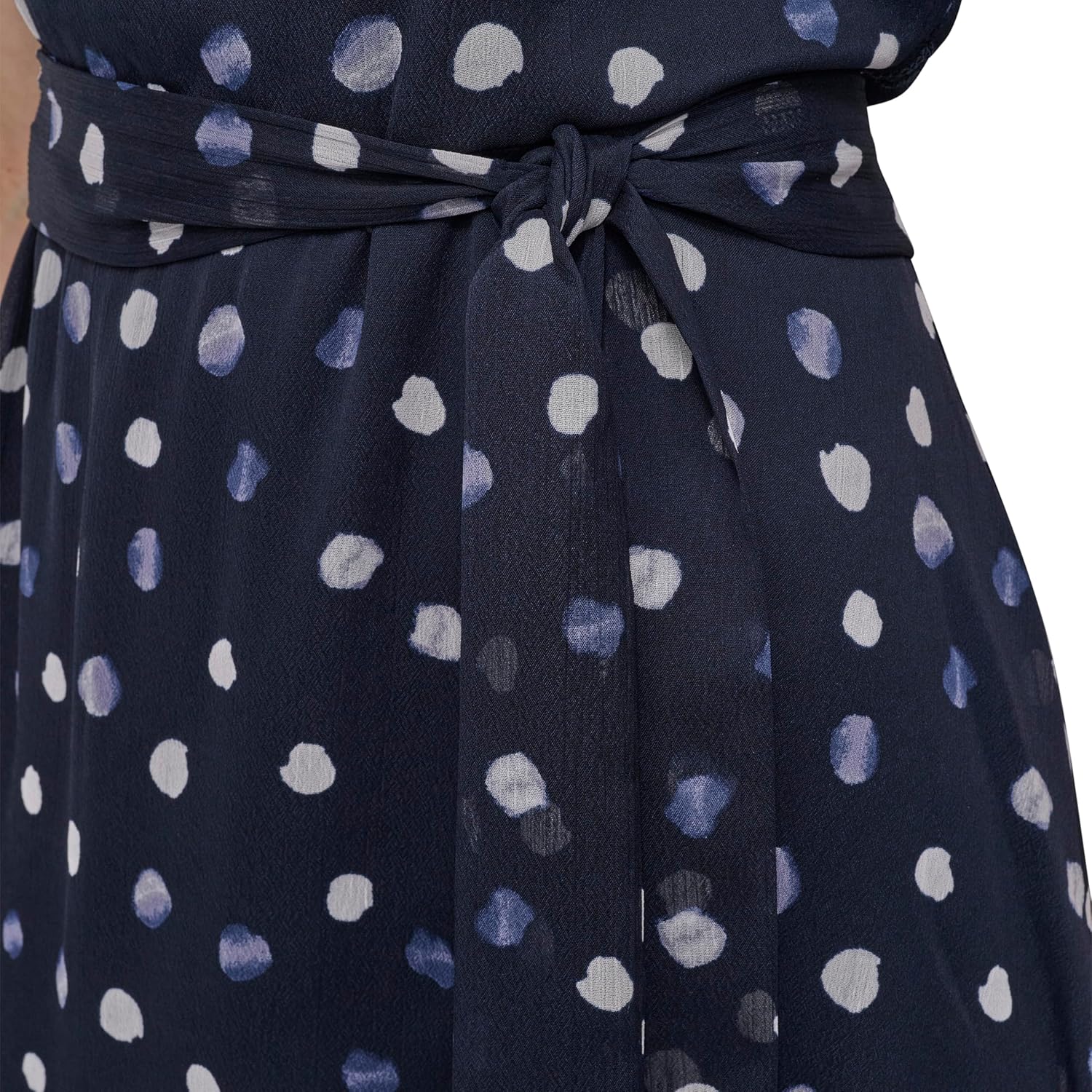 DKNY Womens Short Sleeve Puff Sleeve Tie Waist Dress - Image 5