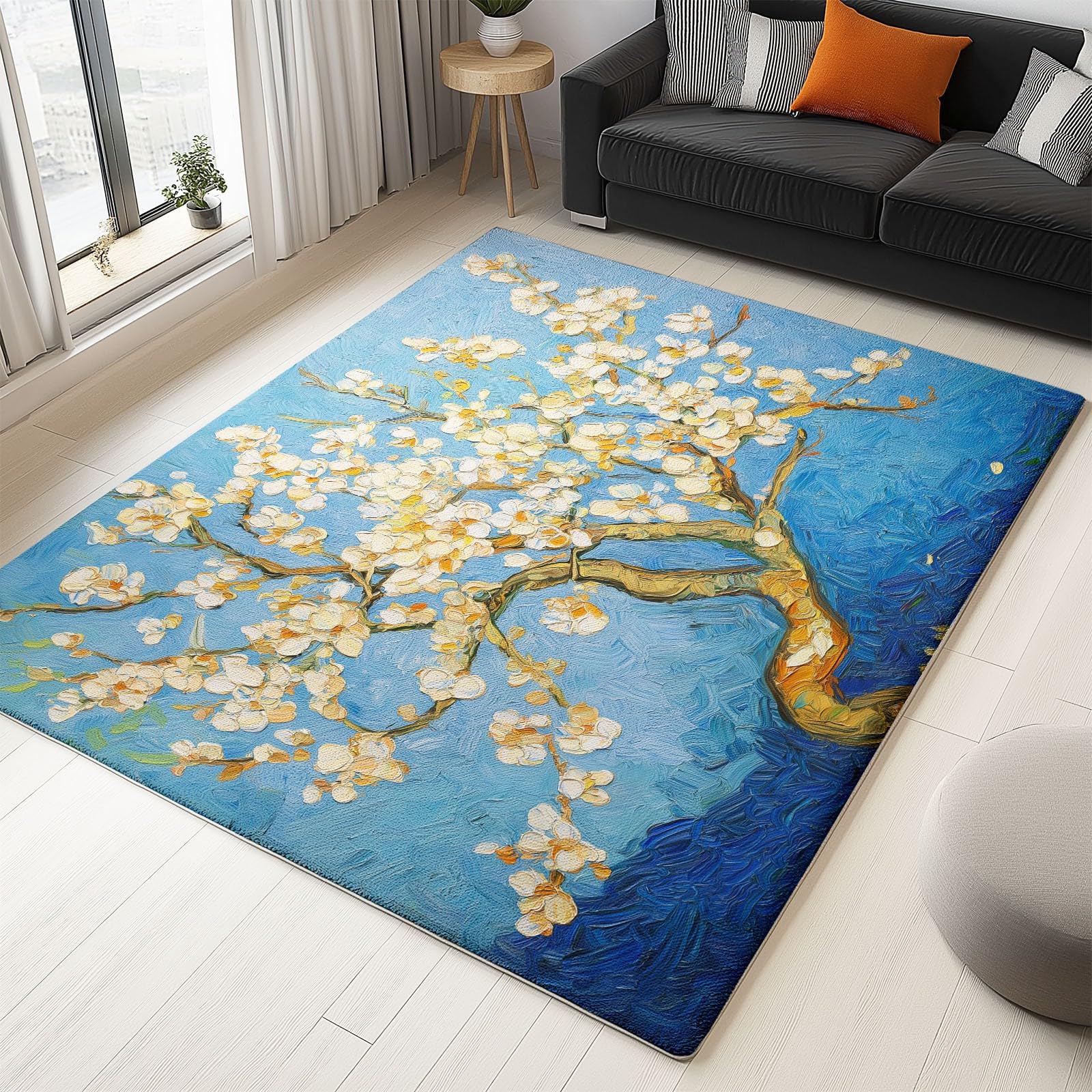 Tapis ne perd pas ses poils lavable et doux pour la chambre