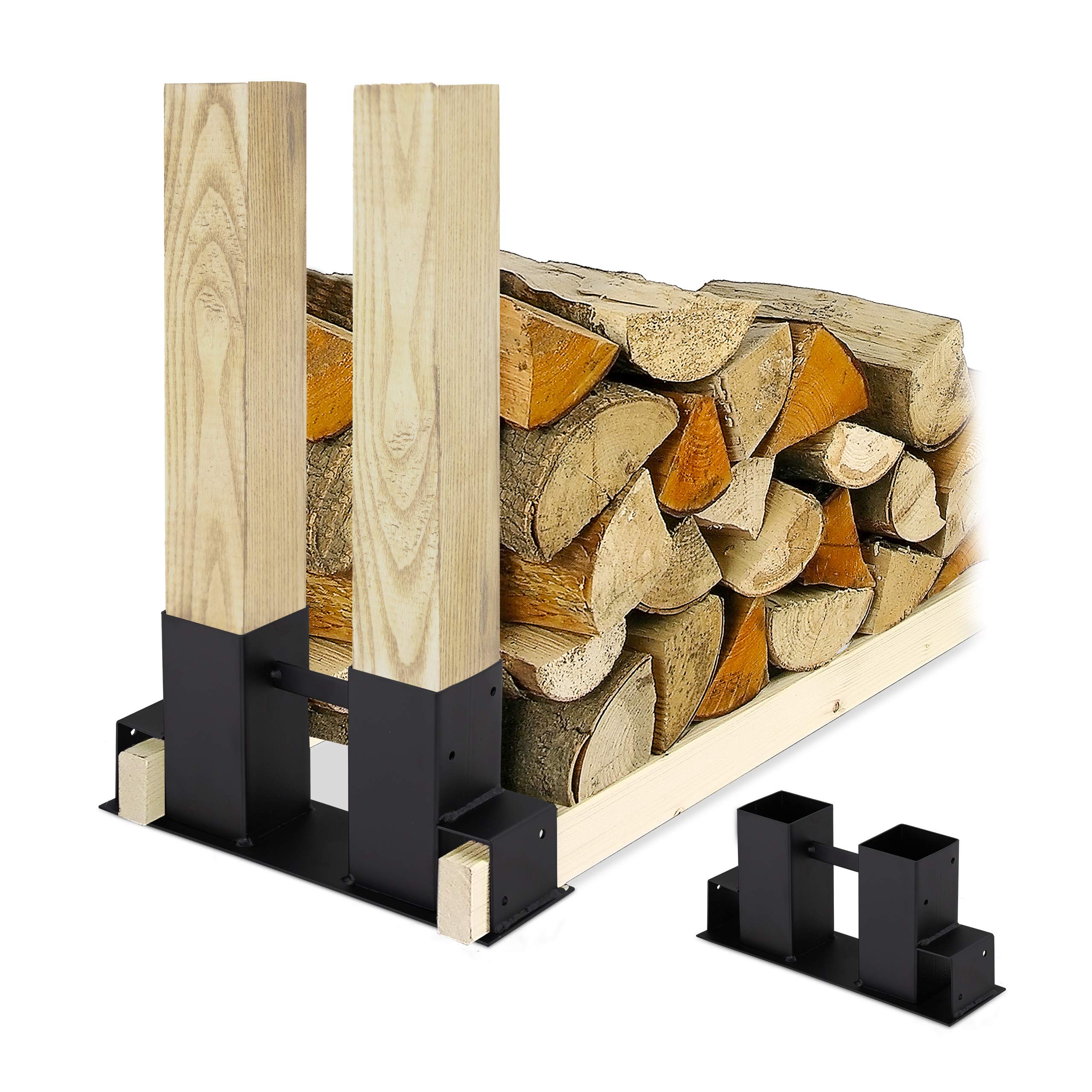 Houtopslag DIY Set van 4 voor Brandhout en Houtblokken - Maak je Eigen Houtopslag DIY Set van 4 voor Brandhout en Houtblokken - Maak je Eigen