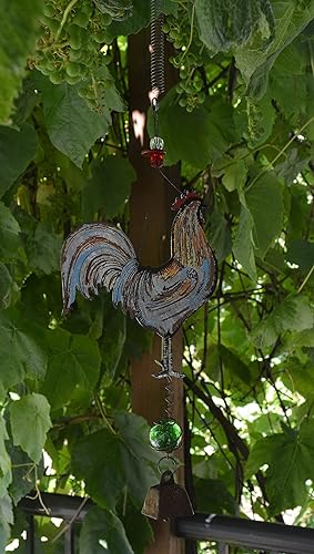 Miniatura 2 de Sunset Vista Designs 92158 - Decoración de jardín con mini cencerro, 11 pulgadas, gallo