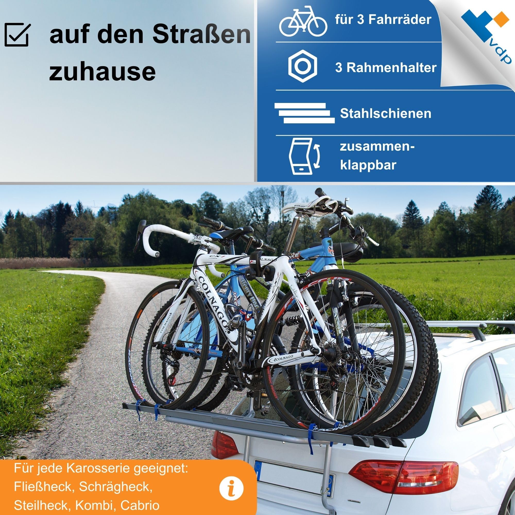 Renault Twingo II Bj. 07-13 Fahrradträger Heckklappe Für 2