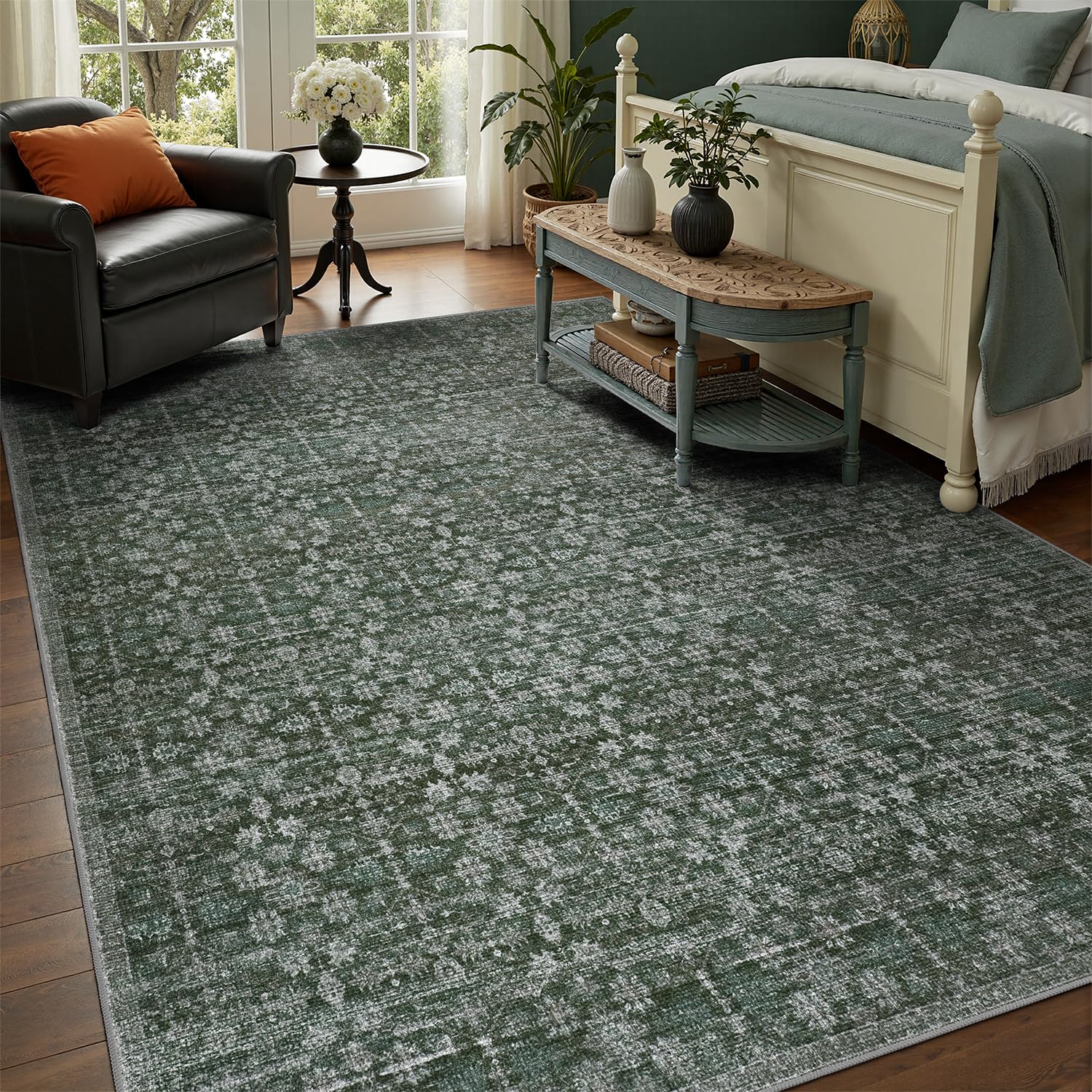 DCX 5x7 Neutral Floral Rug