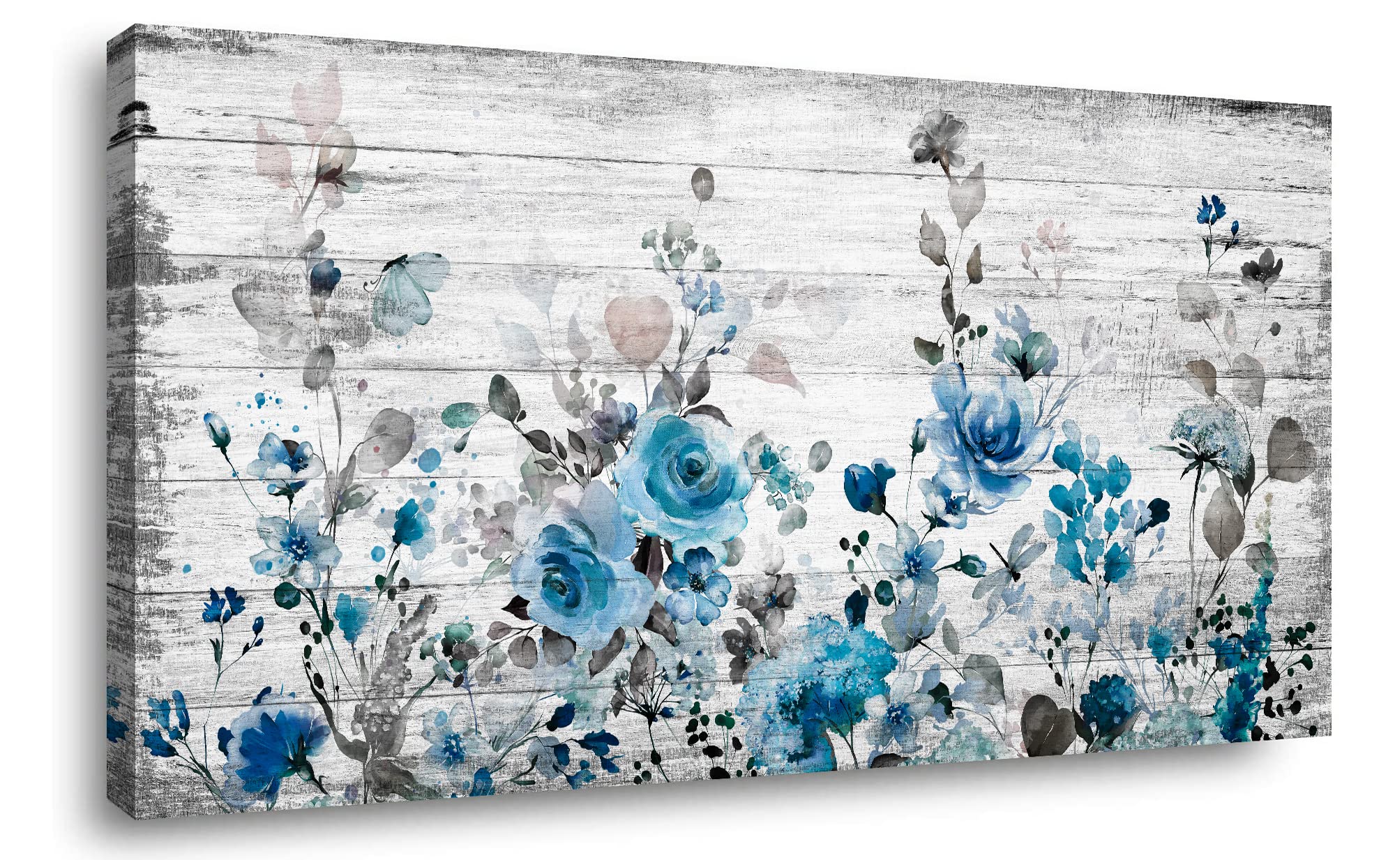 Sxurmtiie abstract roses wall art for living room wall decor Elegant floral canvas prints artwork abstract flowers paintings for bedroom home office wall decortions ready to hang