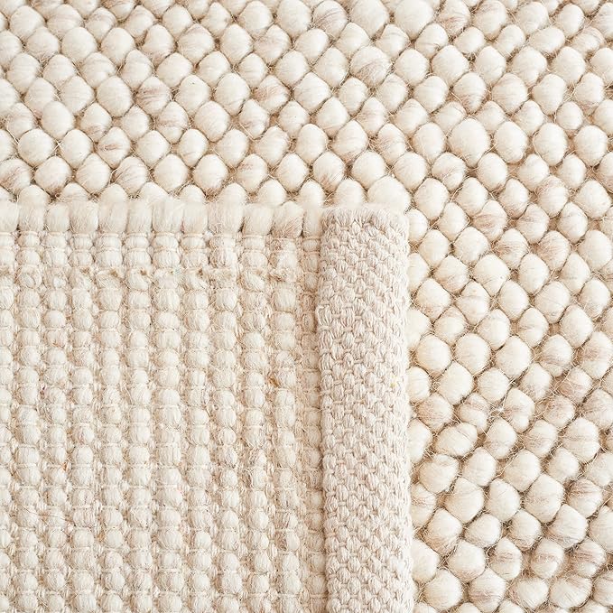 Tapete SAFAVIEH Natura 8x10 Beige e Ivory, Tejido a Mano, Lana miniatura 4