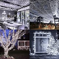 Vista 4 de KNONEW 403FT 1000 LED Christmas Lights Outdoor String Lights 8 Modes & Timer Fairy Light Plug in Waterproof LED String Lights for Xmas Yard Tree