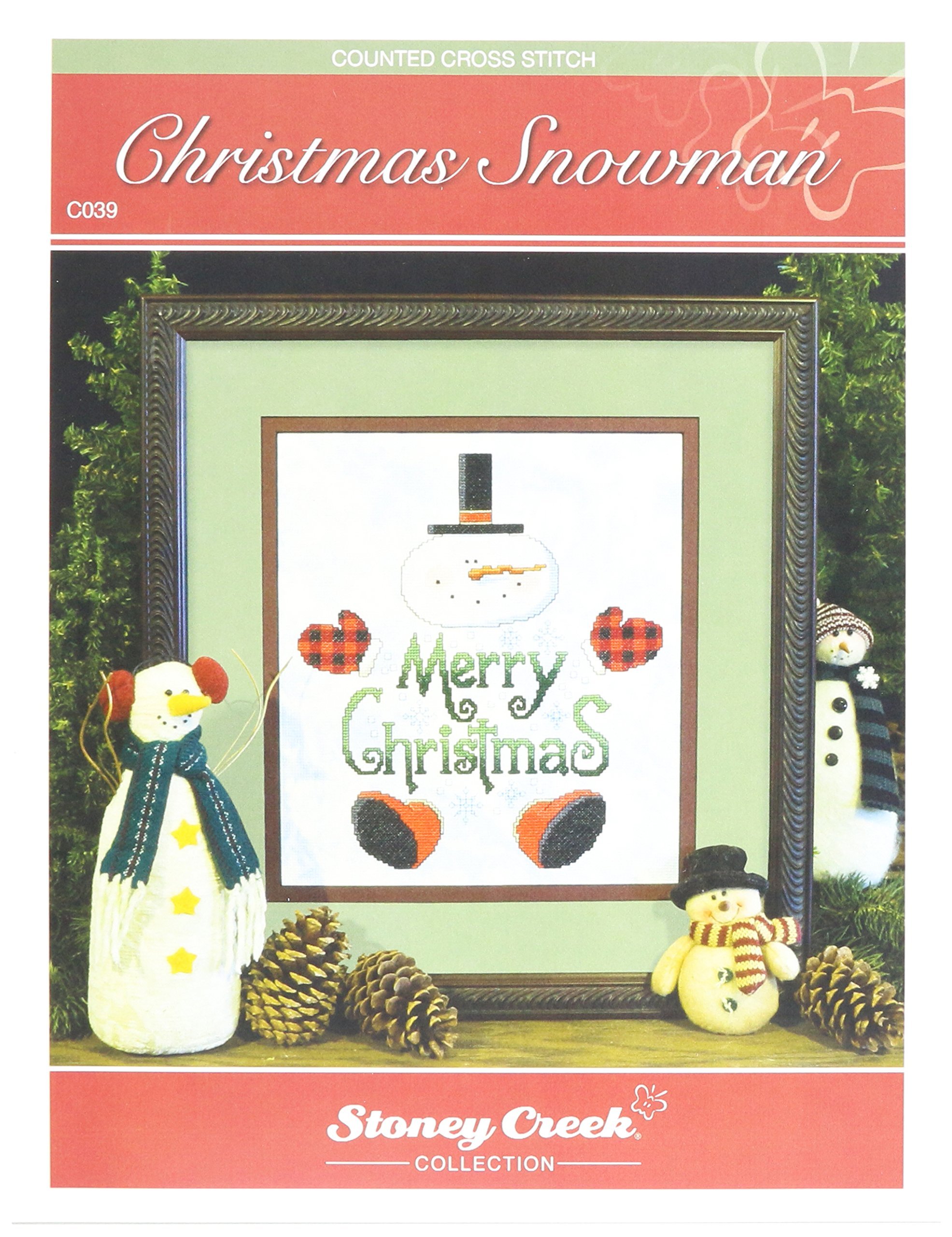 Stoney CreekChart Packs-Christmas Snowman, Other, Multicoloured, 0.38 x 22.86 x 33.02 cm