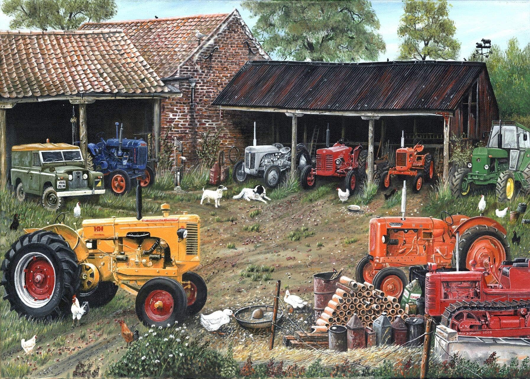 Classic Tractor Collection 1000 piece jigsaw puzzle 690mm x 480mm (jg)