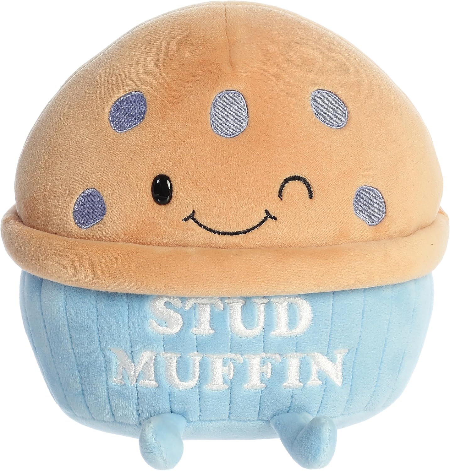 Aurora® Witty JUST Sayin'™ Stud Muffin™ Stuffed Animal - Expressive Characters for Decorative Charm - Quirky Birthday Gifts for Kids and Adults - Brown 8 Inches