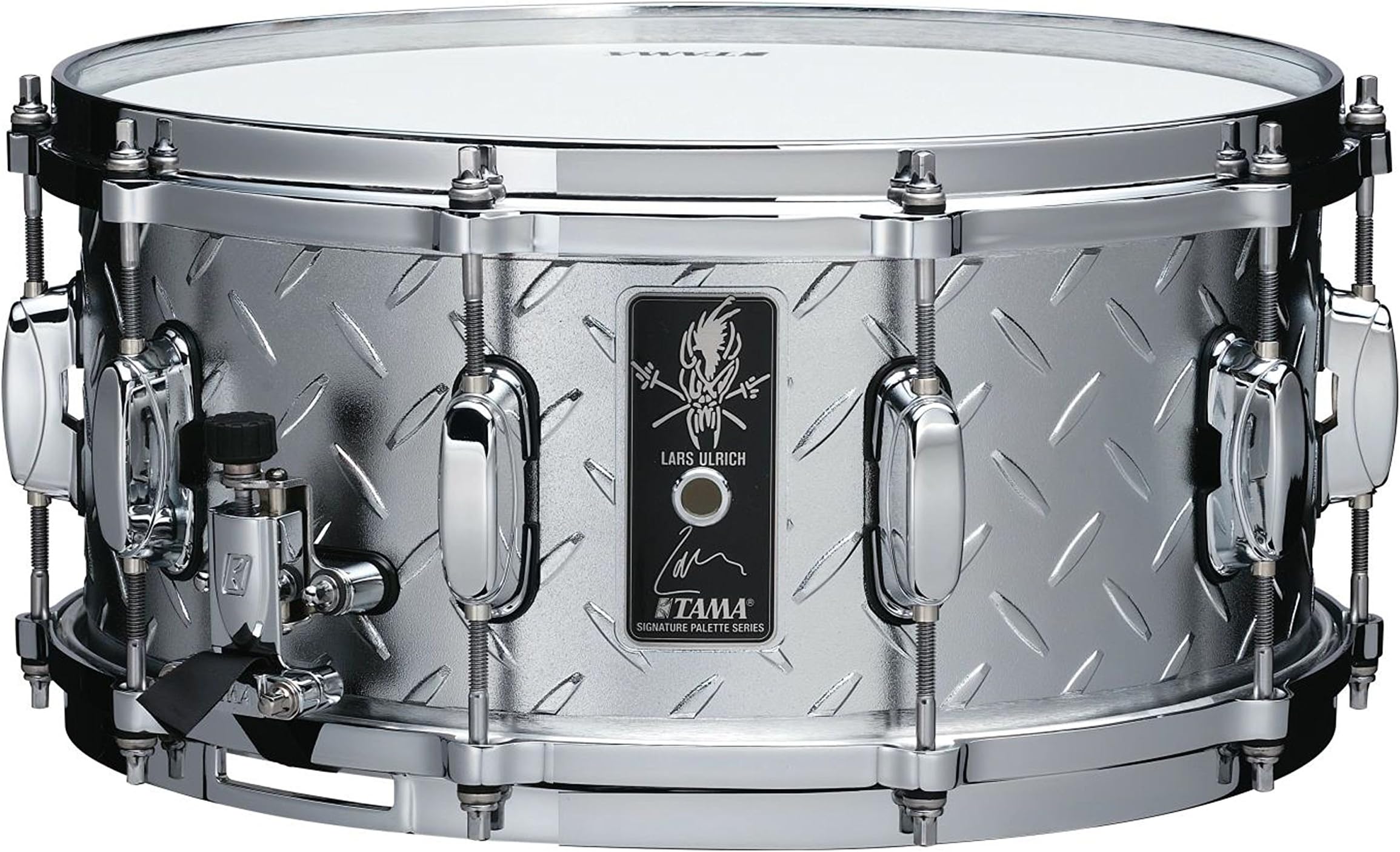 Lars Ulrich Signature Snare Drum - 6.5 x 14-inch - Diamond-plated Steel