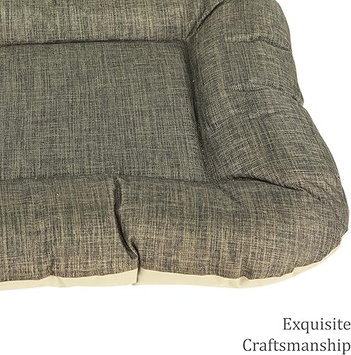 Miniatura 5 de SUSSEXHOME Pets - Almohada impermeable para perros medianos, 33.5 x 26.4 x 3.95 pulgadas, resistente a desgarros, lavable, color morado