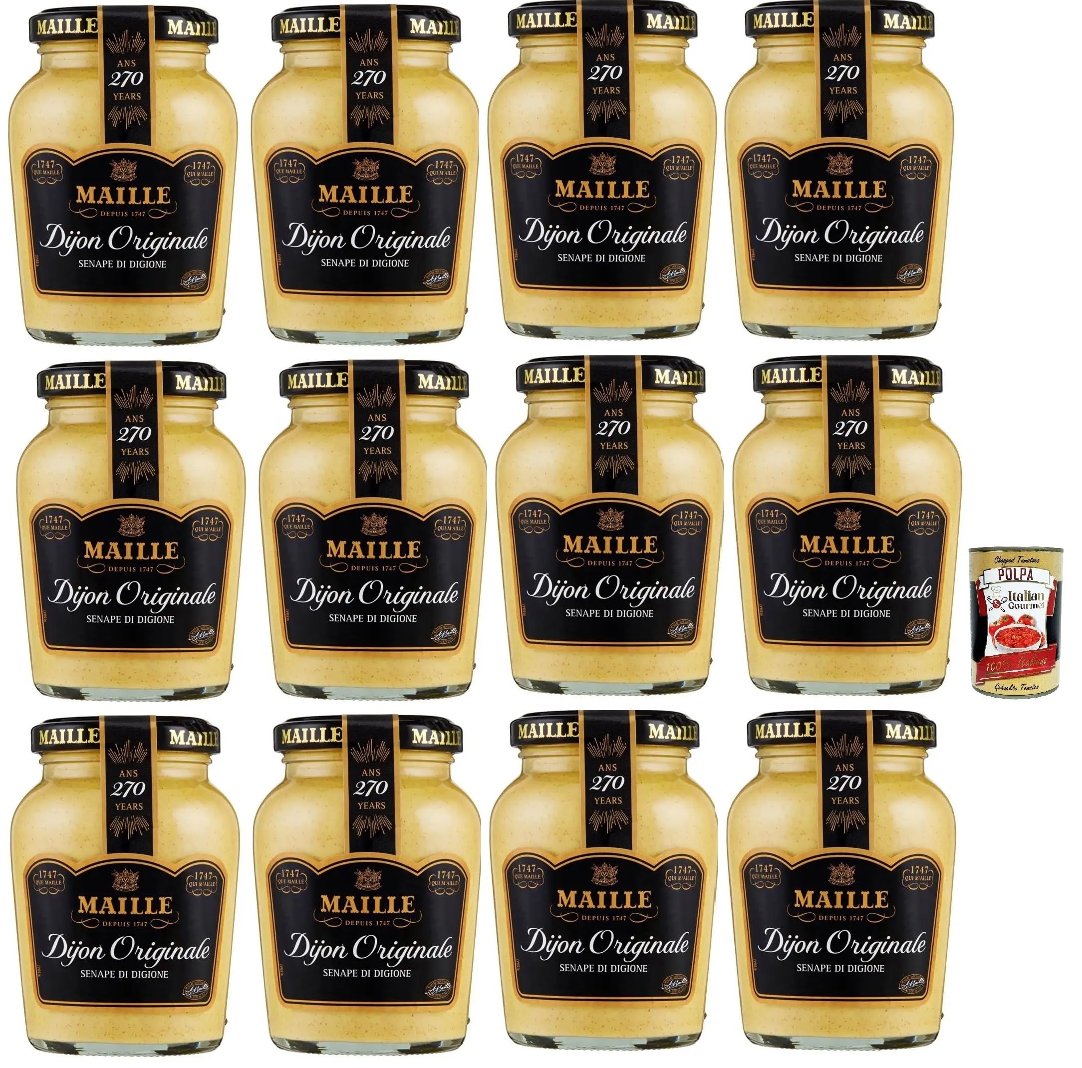 Italian Gourmet Senape di Digione Originale Dijon Senf 12 x 215g