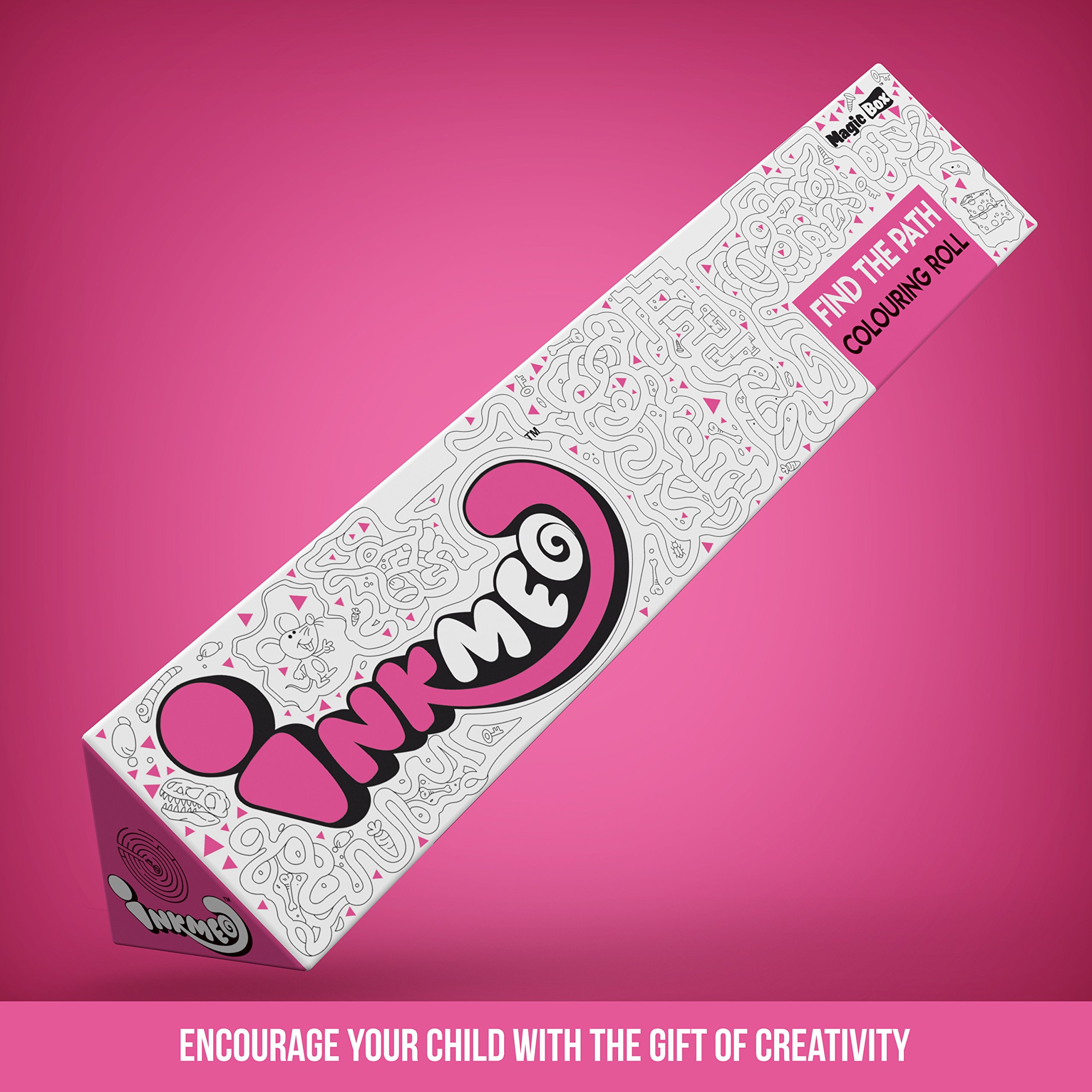 Inkmeo | Find The Path Reusable Wall Colouring Roll | AR Enabled | Educational Innovative Activity | for Kids | Ages 5+ | Birthday Gift | Size (12 X 84 Inches) | Critical Thinking,Brain Booster