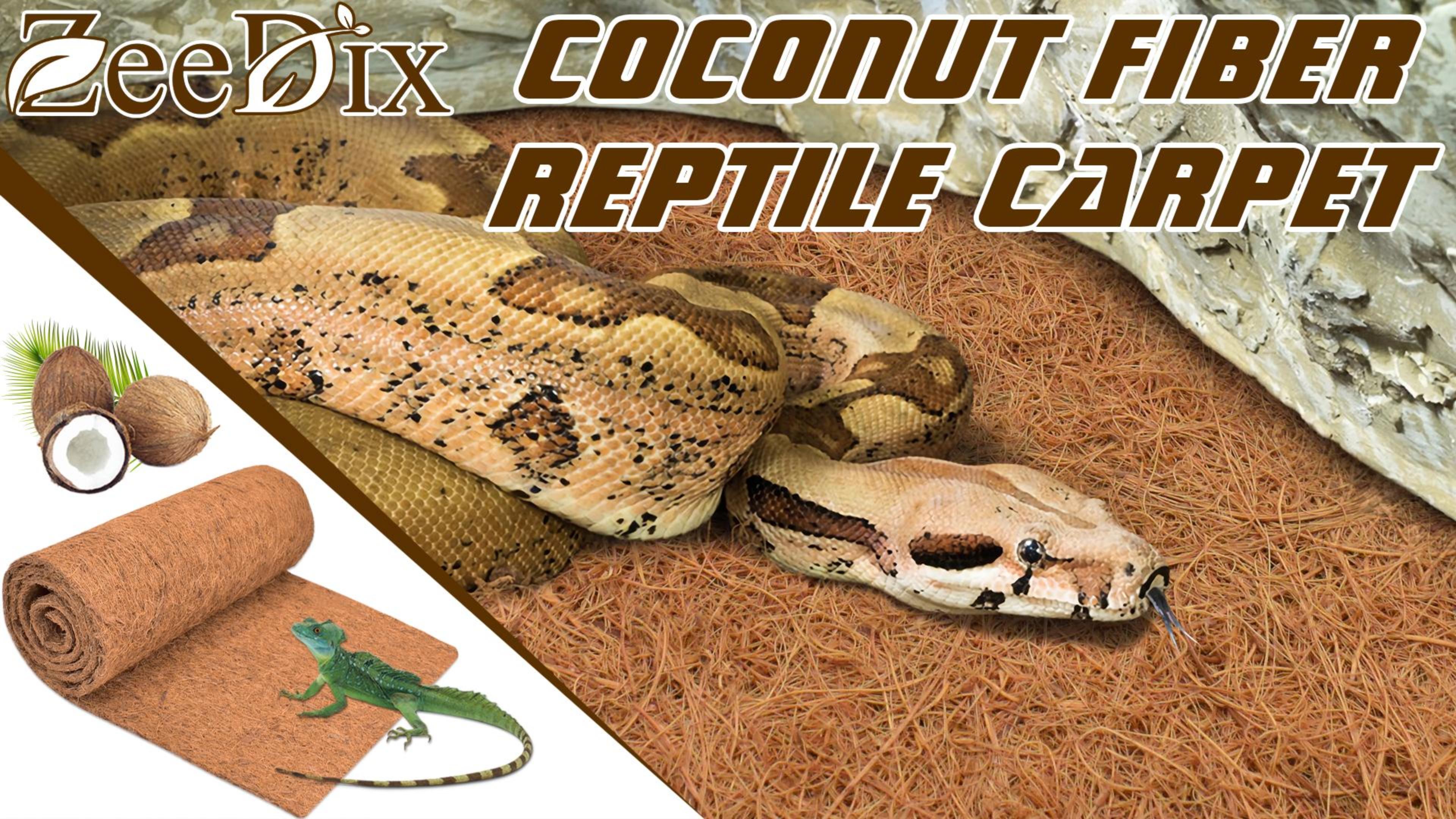 Amazon.com : ZeeDix 3 Rolls Reptile Mat, 18 x 36 inches Natural