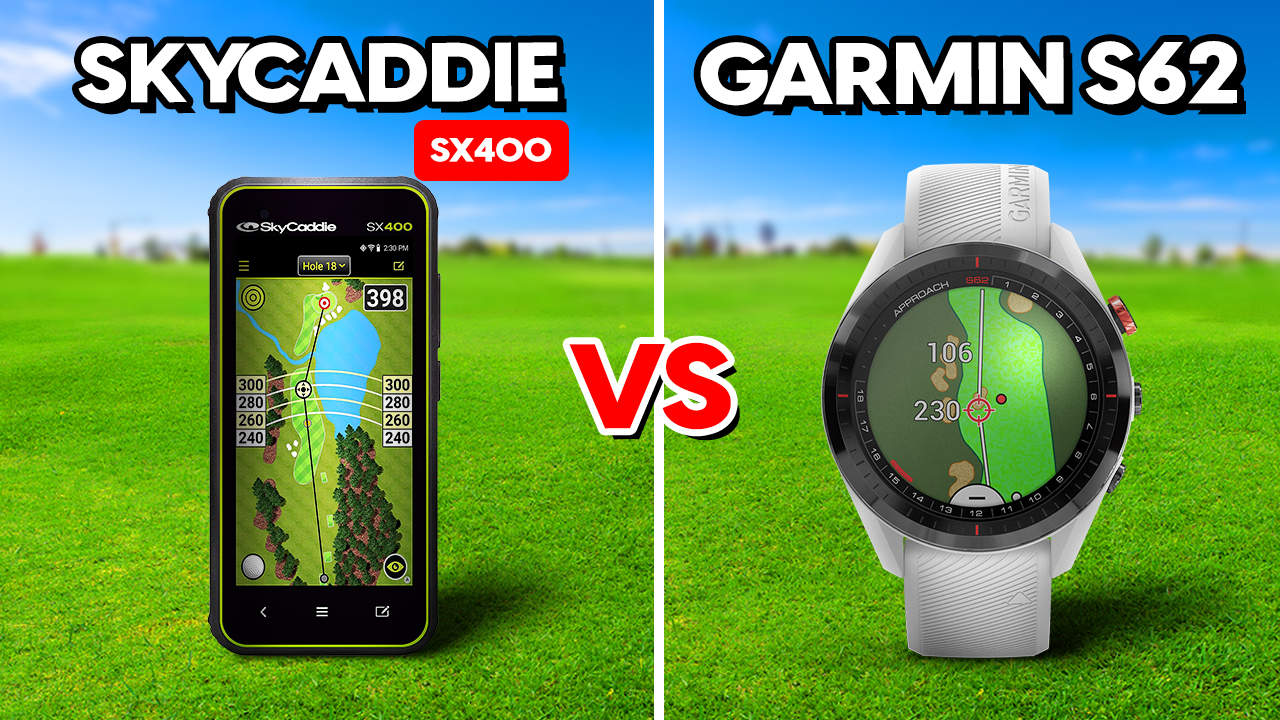 Watch SkyCaddie SX400 vs. Garmin S62 Golf GPS #thisorthat on
