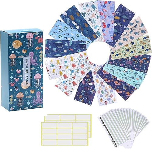 Mornajina 32 sobres de efectivo para presupuestos sistema de sobres de presupuesto con hoja de seguimiento de sobres de presupuesto en efectivo