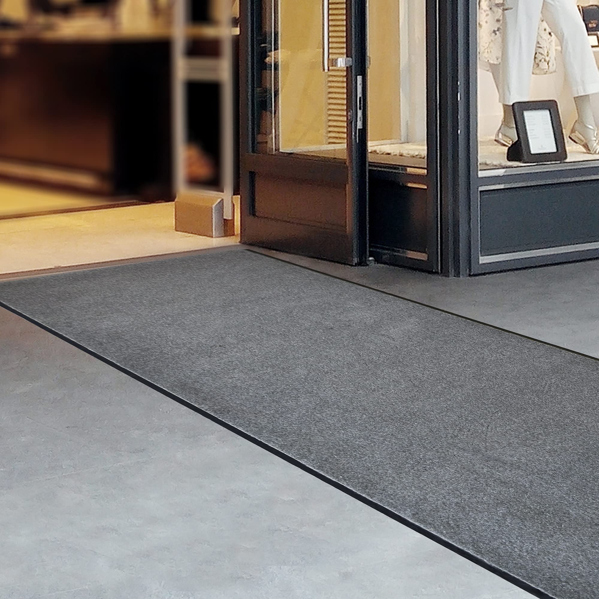 iCustomRug Heavy Duty Interior/Exterior Waterproof Utility Plush Pile Vinyl Back Runner,Mats,Area Rug, Non-Slip,70 Custom Sizes for Doorway,Balcony,