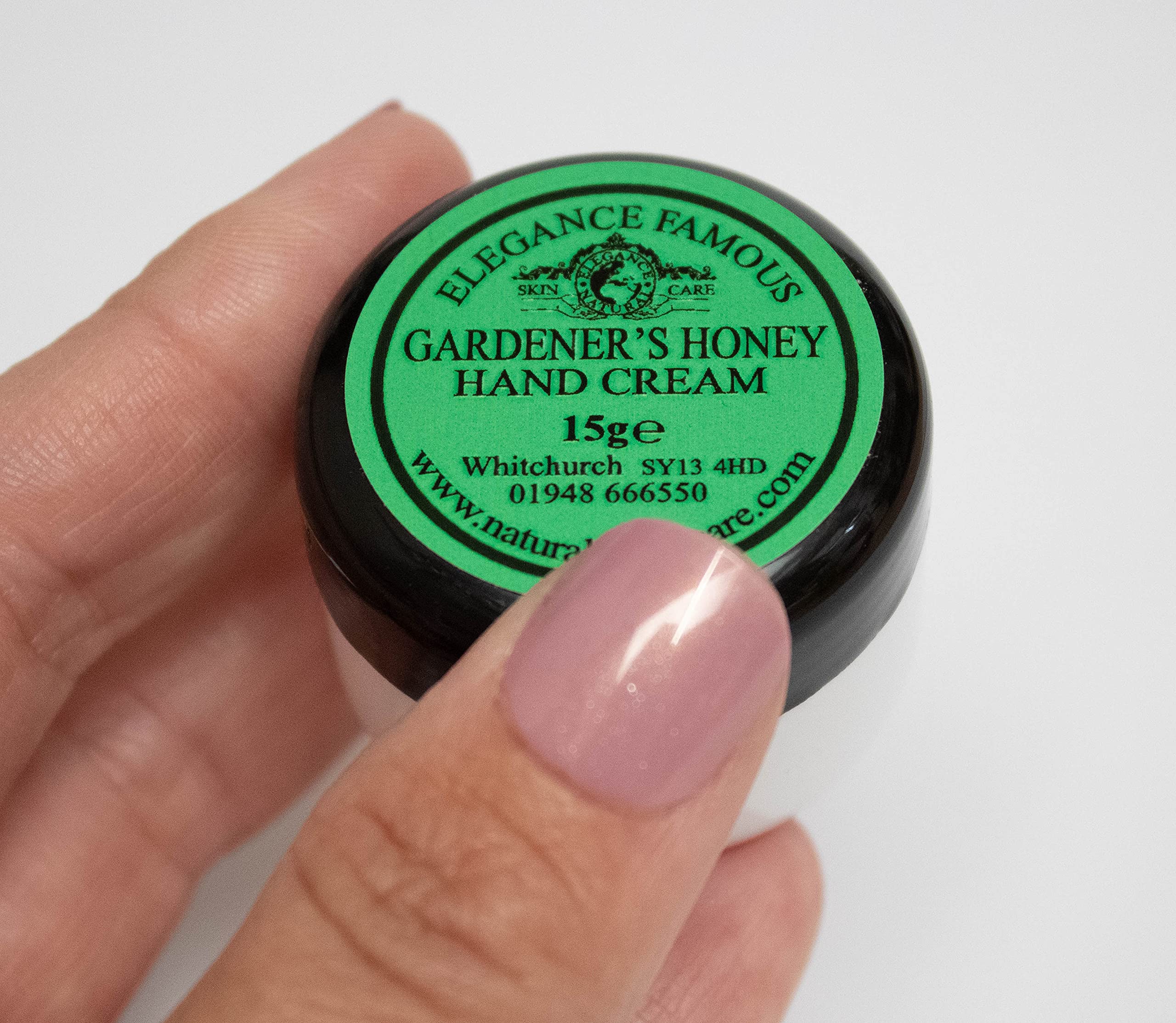Famous Gardeners Honey Hand Cream 15g Recommended By BBC Gardeners World 2024 Elegance Natural Skin Care MULTI AWARD WINNING Handcream Dry Rough Working Hands Split Fingers Trial Pocket Handbag Size - Image 2