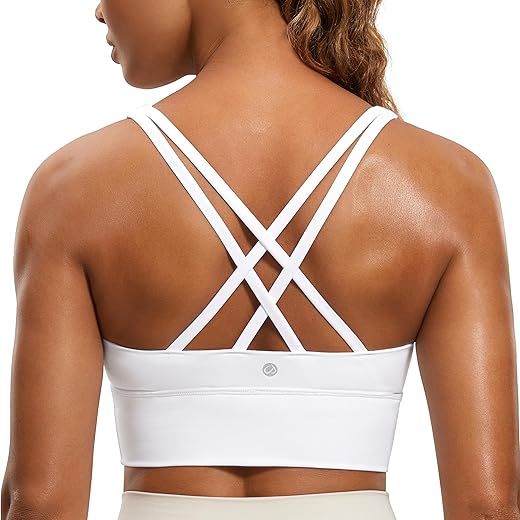 Strappy Longline Medium-Impact Crop Bra