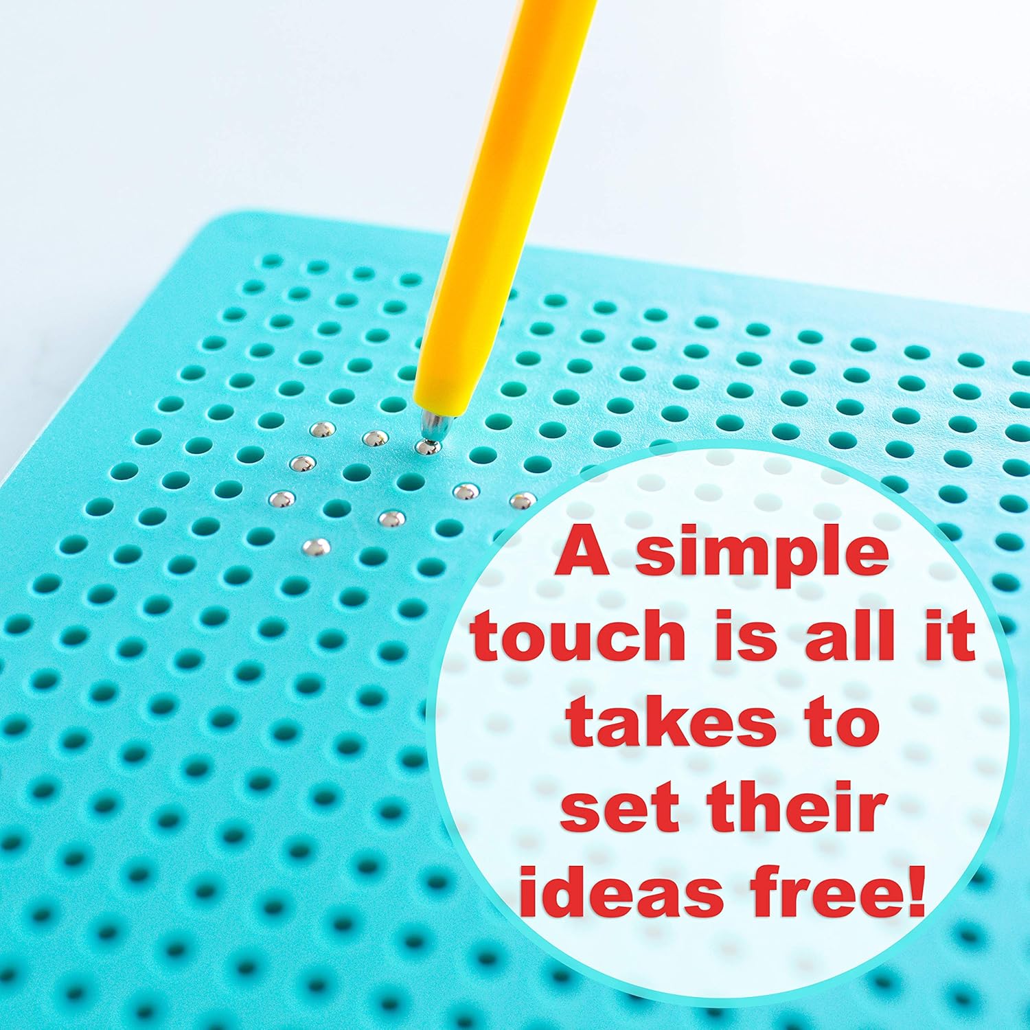 Magnet Toys Magnetic Drawing Board for Toddlers with Beads and Drawing Stylus–STEM Toy Gift for Kids 3,4,5,6,7,8 Year Old–Road Trip Activities For Kids 3-5 Fun Doodle Tablet Improves Fine Motor Skills : Toys & Games