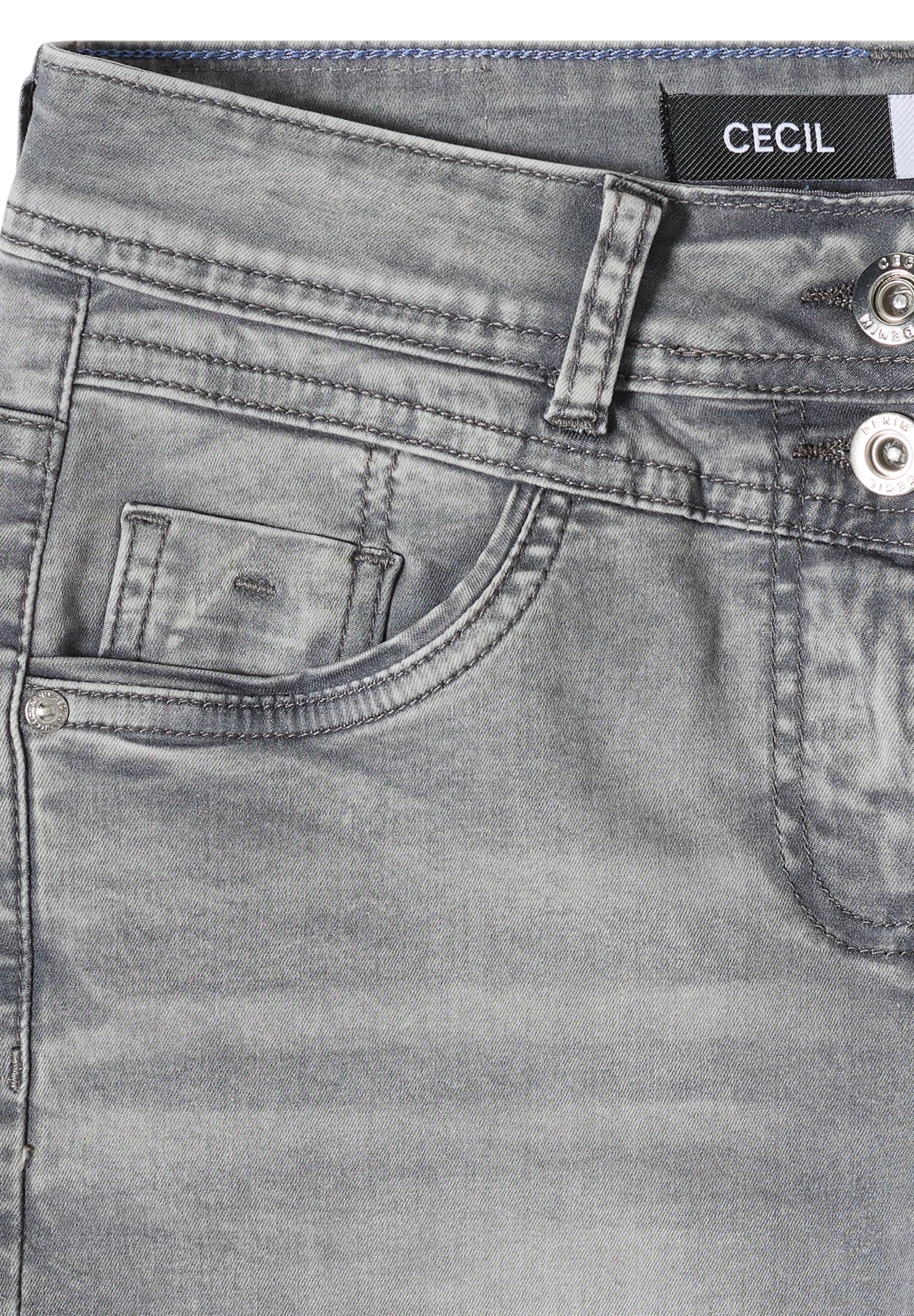 Cecil 3817771 - Short en Jean Coupe Droite - Bermuda/Short - Femme