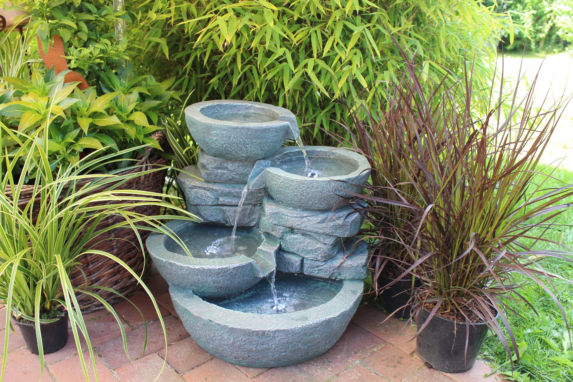 Arnusa Victoria LED Fountain Room Fountain Indoor Outdoor Garden Fountain Water Play