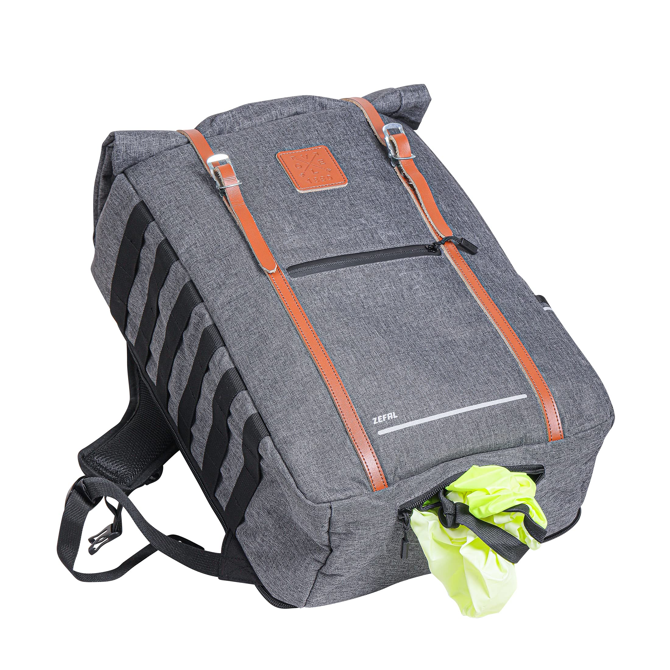 ZEFAL Urban Backpack - Sac à Dos Vélo Urbain - Sacoche Porte Bagage Velo Ordinateur Portable 15 Pouces Etanche - Sac à Dos Vélo Homme et Femme - 27 Litres