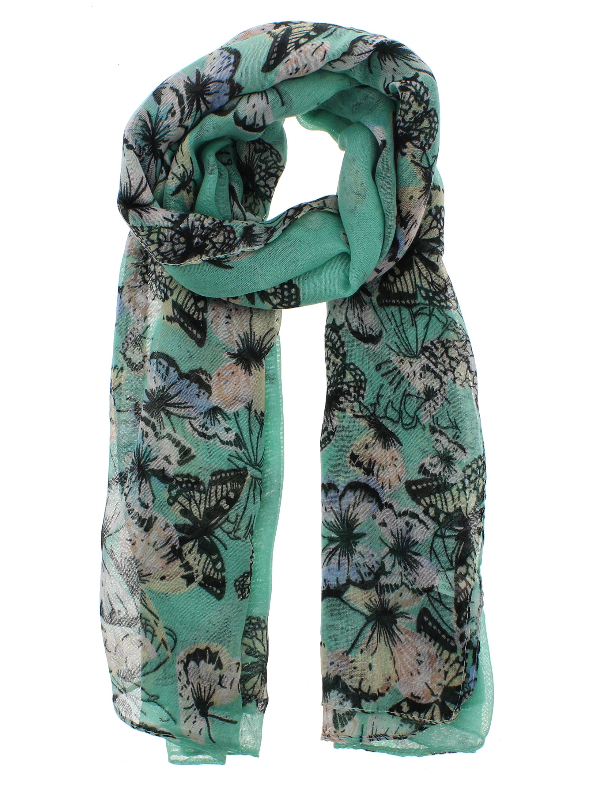 Zac's Alter Ego Long Lightweight Butterfly Cluster Print Scarf