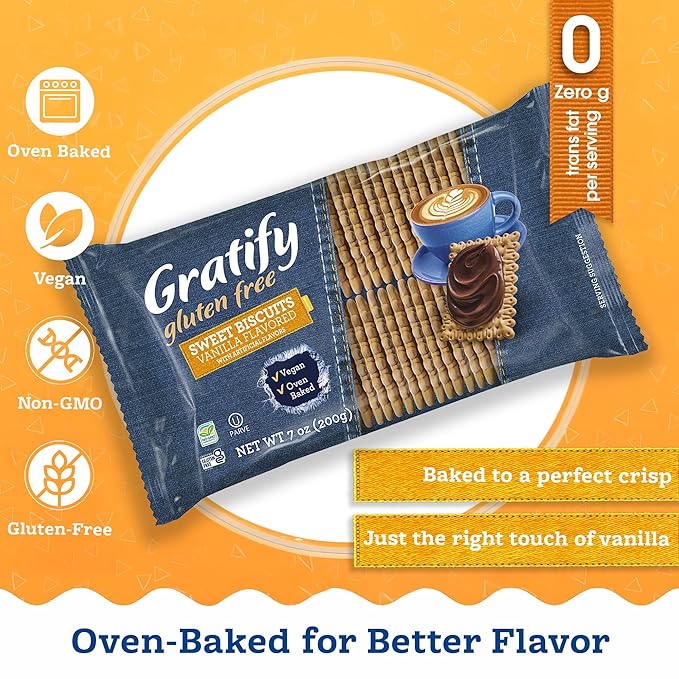 Galletas Gratify Petit Beurre Vainilla Sin Gluten Vegano 7 oz miniatura 4