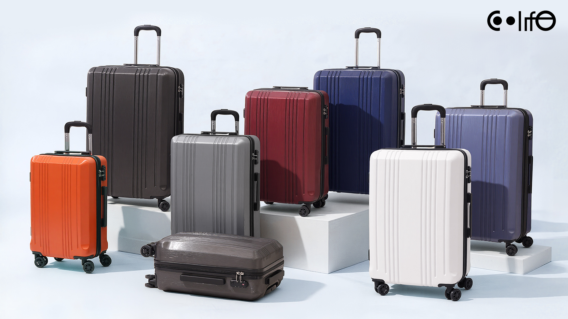 Amazon.com | Coolife Luggage PC+ABS Hardshell Suitcase with TSA