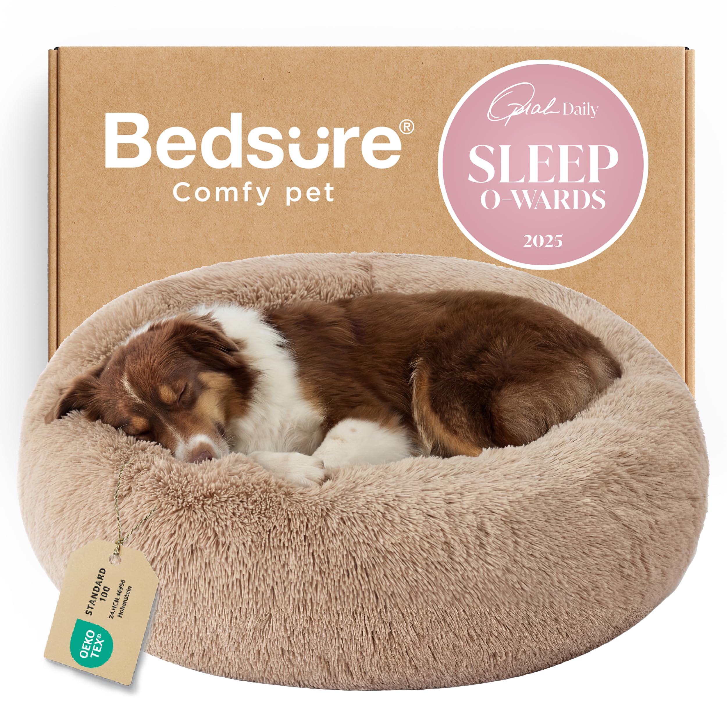 Bedsure Calming Dog Beds Large