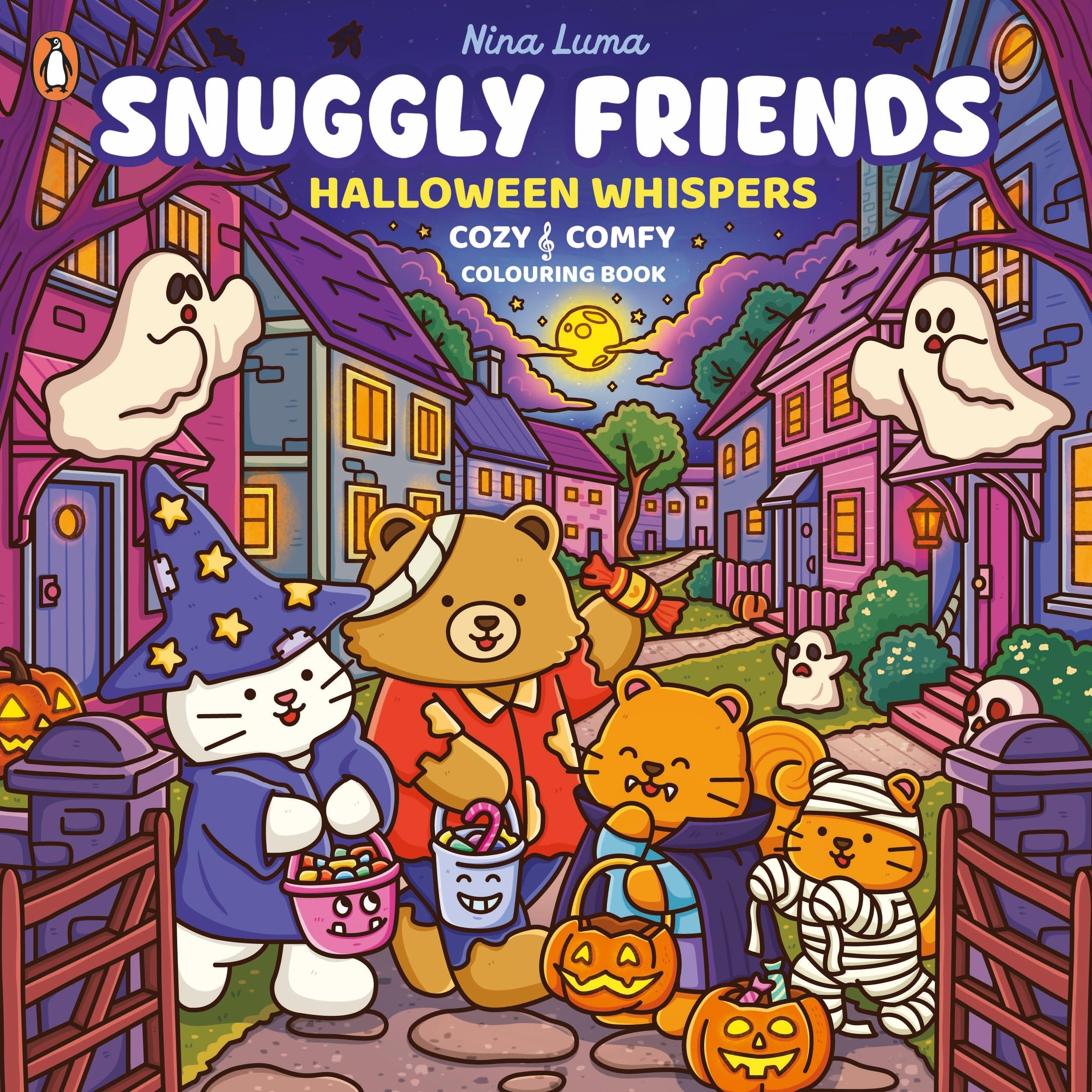 Snuggly Friends – Halloween Whispers: A Cozy & Comfy Colouring book