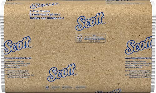 Scott - Juego de 9 toallas de papel de mano plegadas en forma de C, 150 toallas por paquete