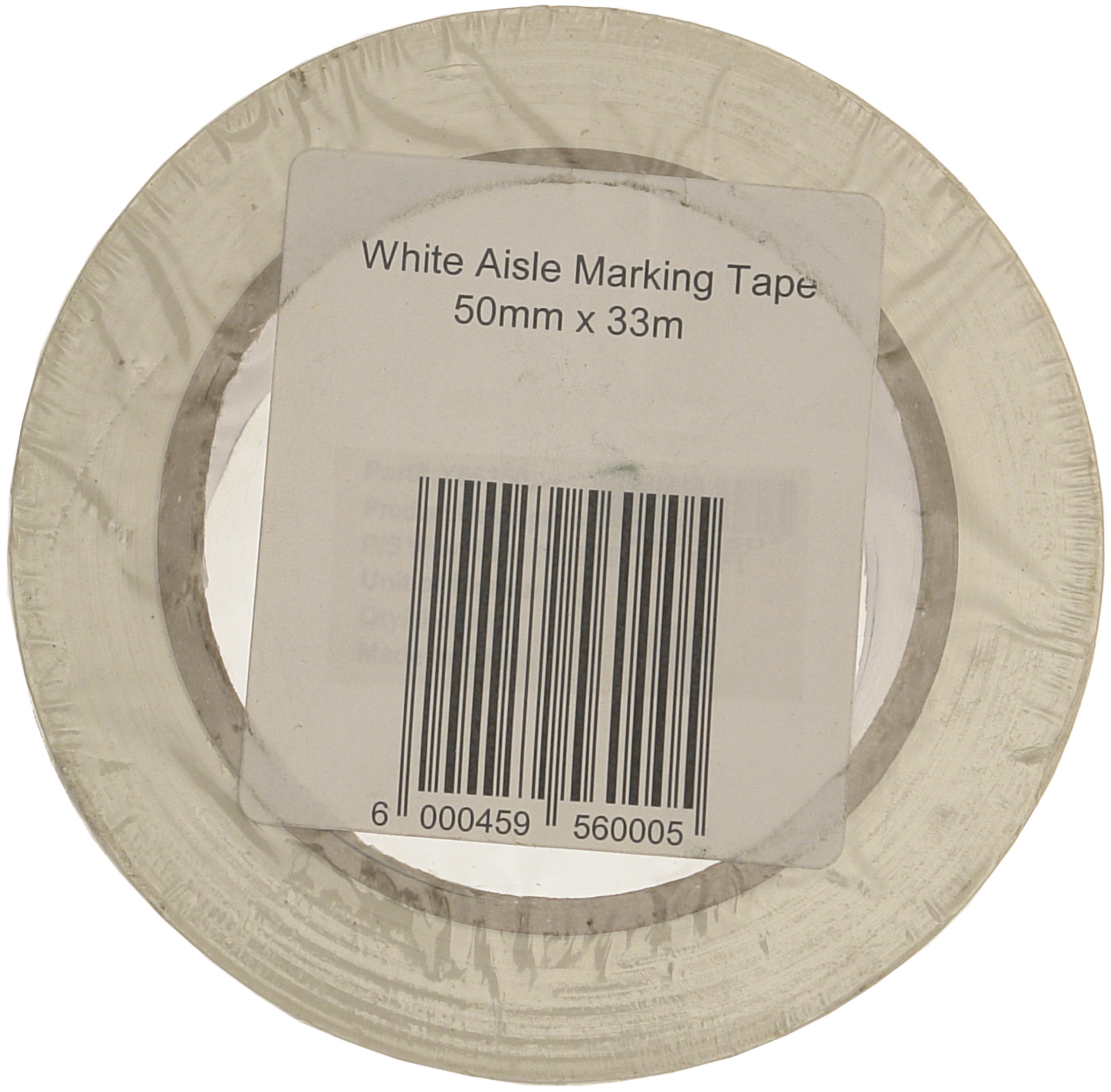 Signs & Labels FBLW2 50mm x 33m Aisle Marking Tape - White