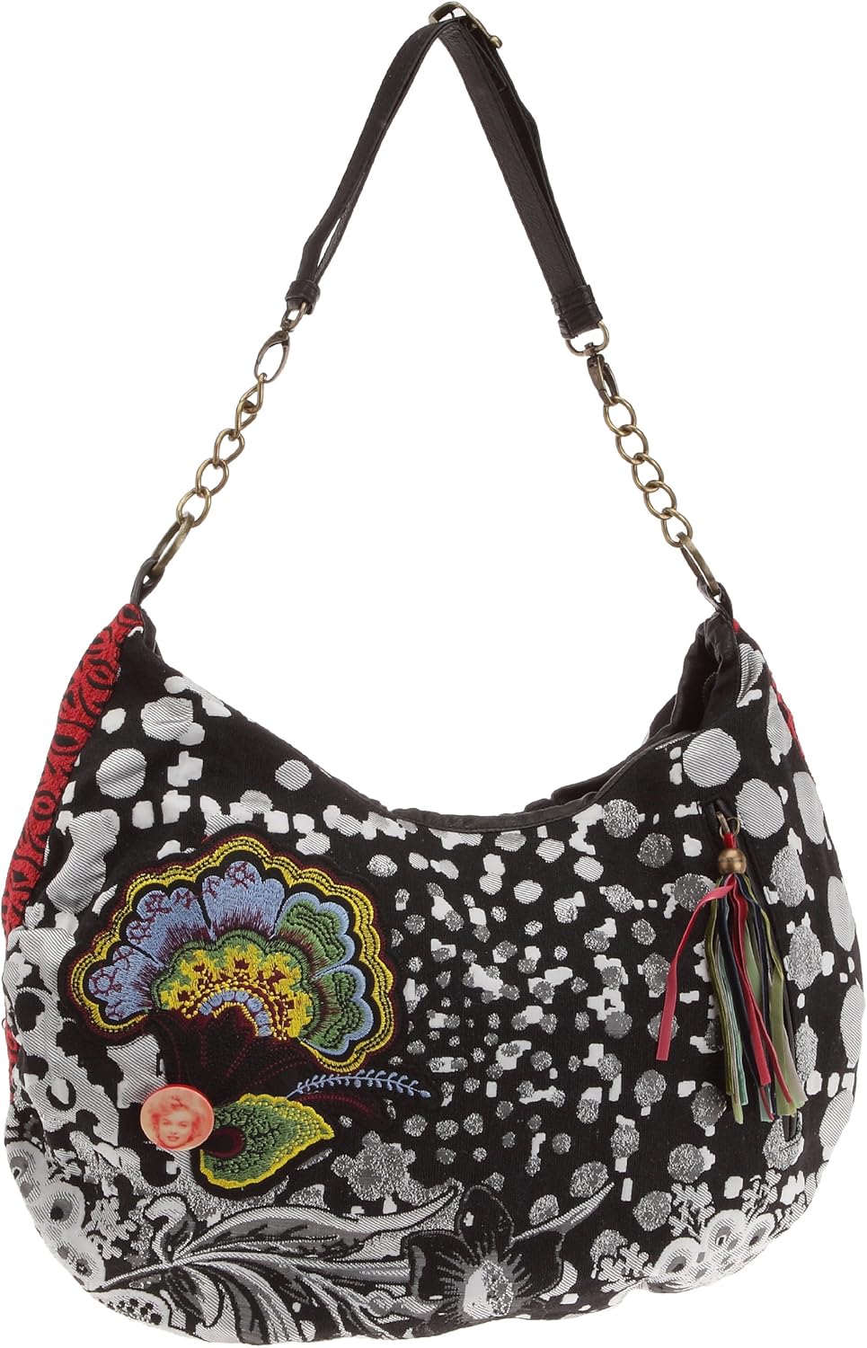Desigual Women's Woven Bag, Negro