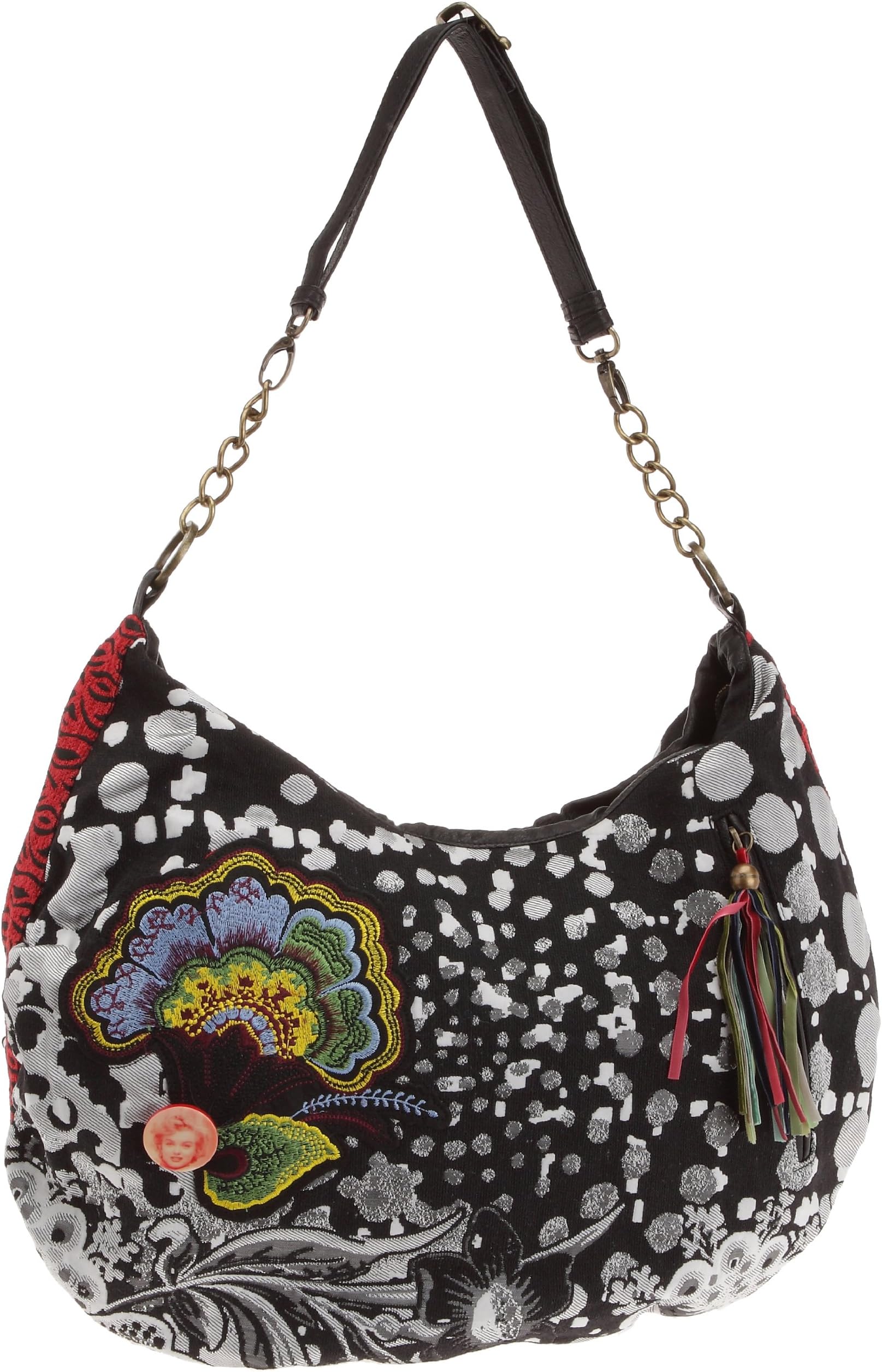 Women's Woven Bag, Negro