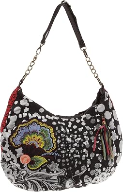 Desigual Womens Woven Bag, Negro