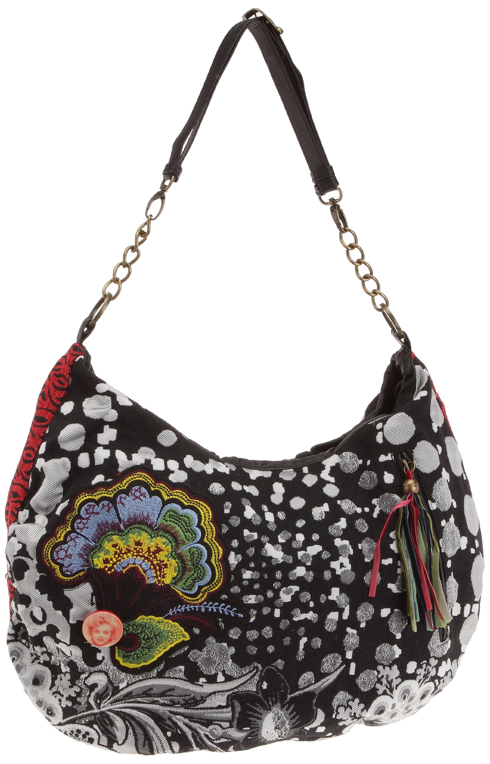 DesigualWomen's Woven Bag, Negro