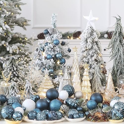 Miniatura 4 de Juego de bolas de Navidad de Sea Team, inastillables, decorativas, para colgar, con paquete de regalo de mano reutilizable para decoración navideña