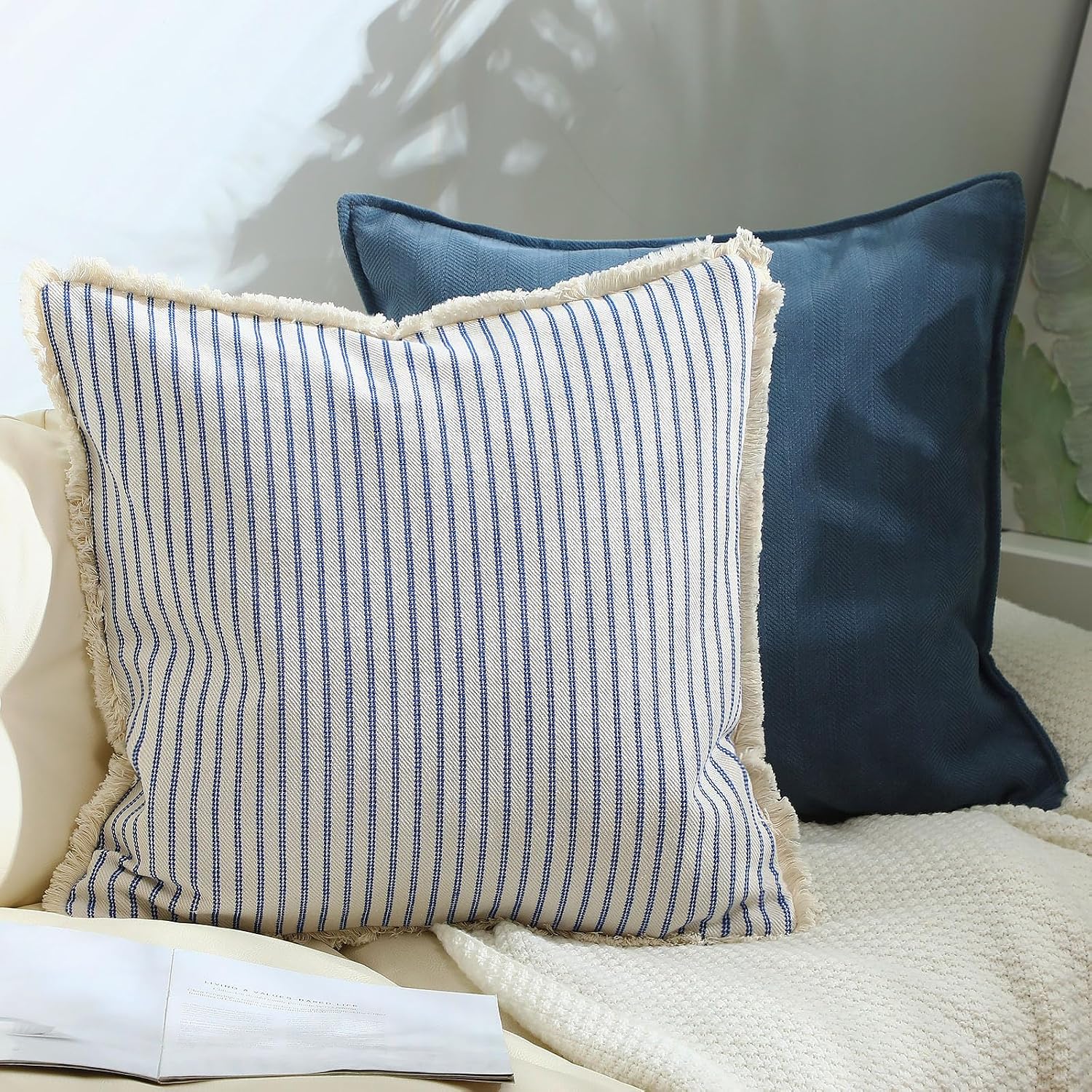 Amazon.com: Mixweer Decorative Couch Pillow Covers 20 x 20 Inch Set of ...
