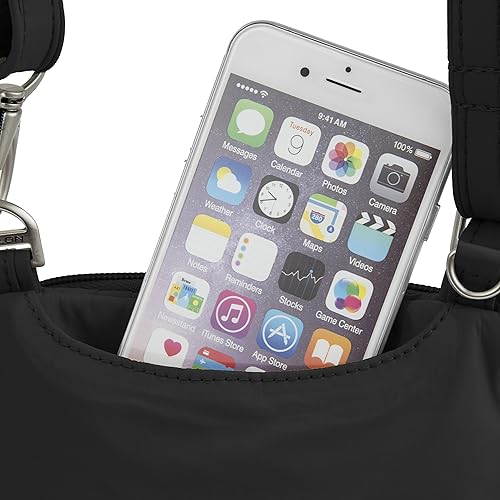 Miniatura 5 de Travelon Anti-Theft Classic Light Mini Crossbody Bag, Black, One Size