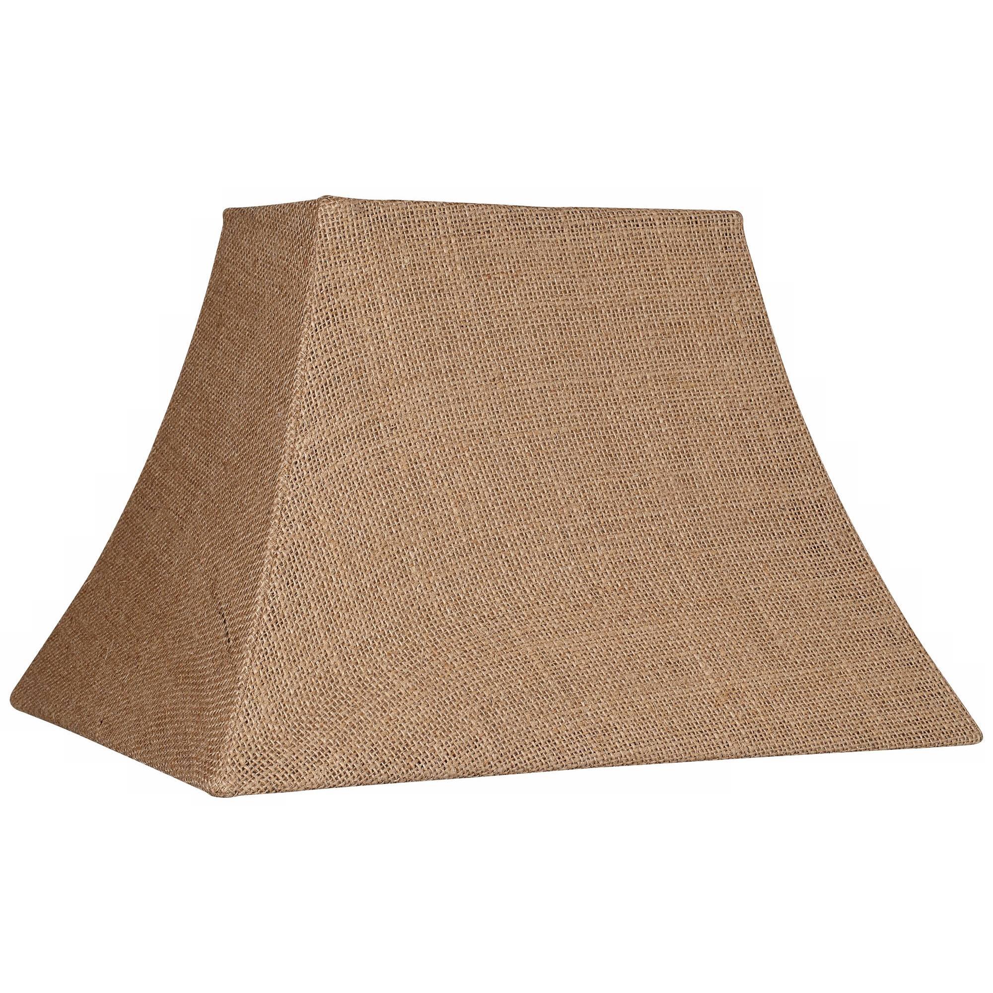 Springcrest Natural Burlap Rectangle Lamp Shade 5/8X11/14X10 (Spider)
