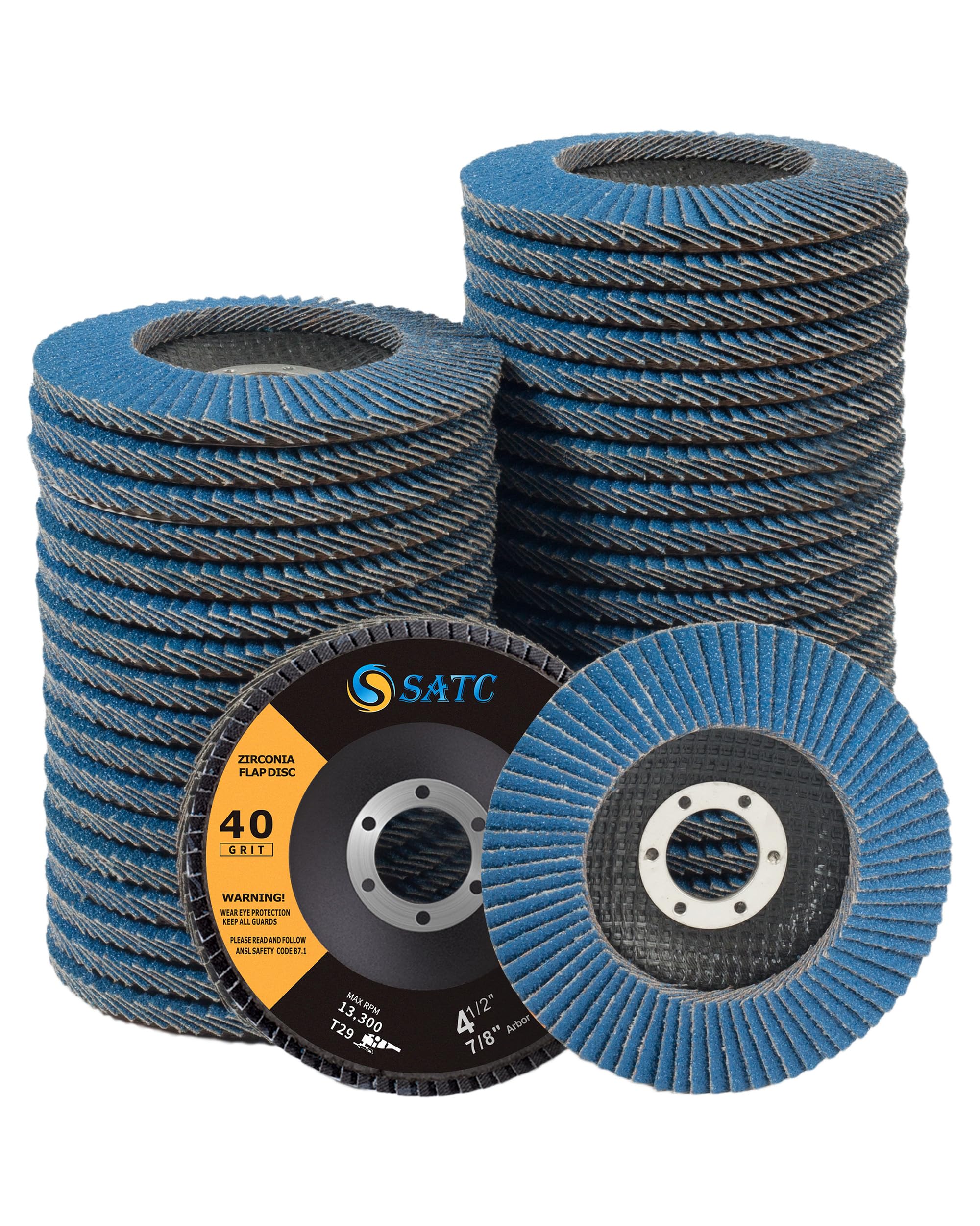S SATC Flap Discs - Angle Grinder Sanding -14