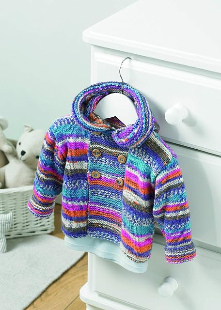 Sirdar Snuggly Baby Crofter DK Knitting Pattern - 5211 Hooded Duffle Coat