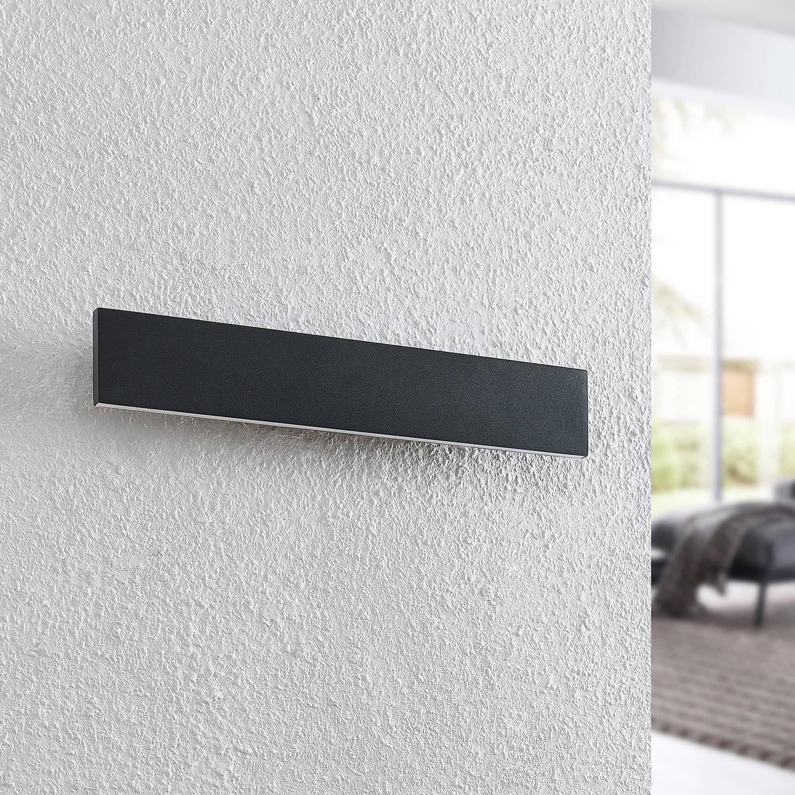 Lindby LED Wandleuchte, Wandlampe Innen Ignazia (Modern) in Schwarz aus Metall (2 flammig) - Wandstrahler Wandbeleuchtung Schlafzimmer/Wohnzimmer Wohnzimmerleuchte
