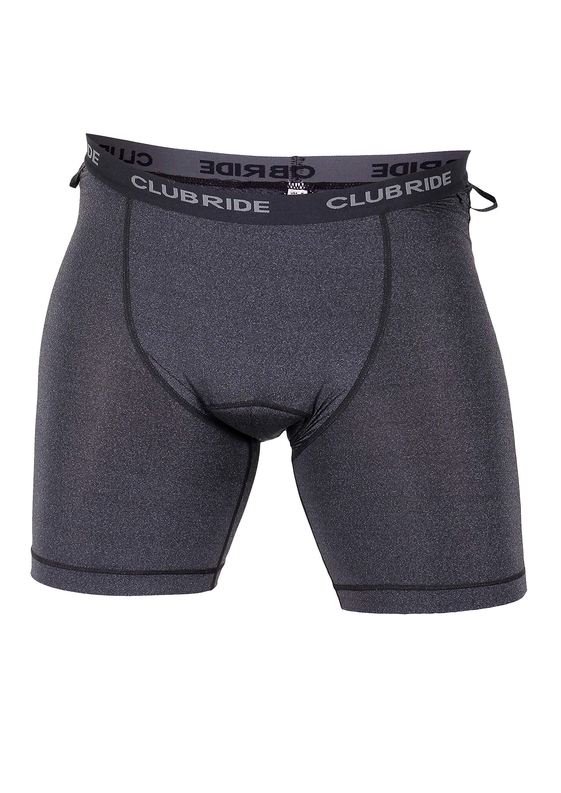 Club RideMen's Gunslinger 3D Trail to Town Chamois 8" - Padded Bike Shorts for Men - Soft Comfort Biking Underwear