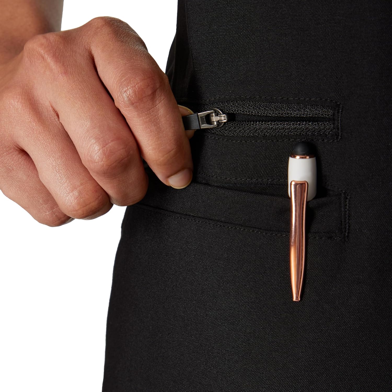 Hanes Womens Hanes Women's Premium Scrubs Top with Pockets, Comfort Fit Scrubs for Women, Nurse Essentials - Image 4