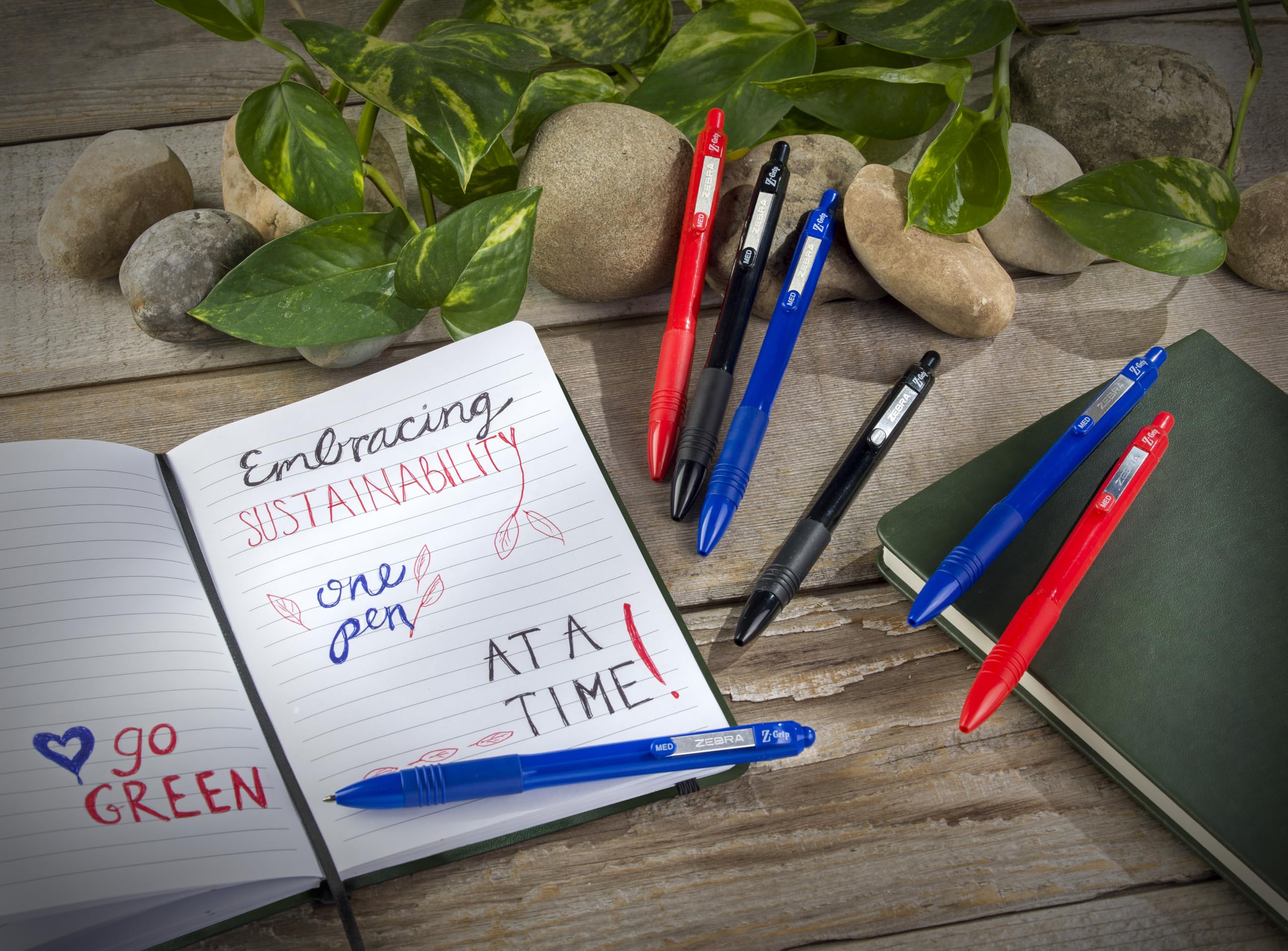 Amazon.com : Zebra Pen Z-Grip Recycled Retractable Ballpoint Pens