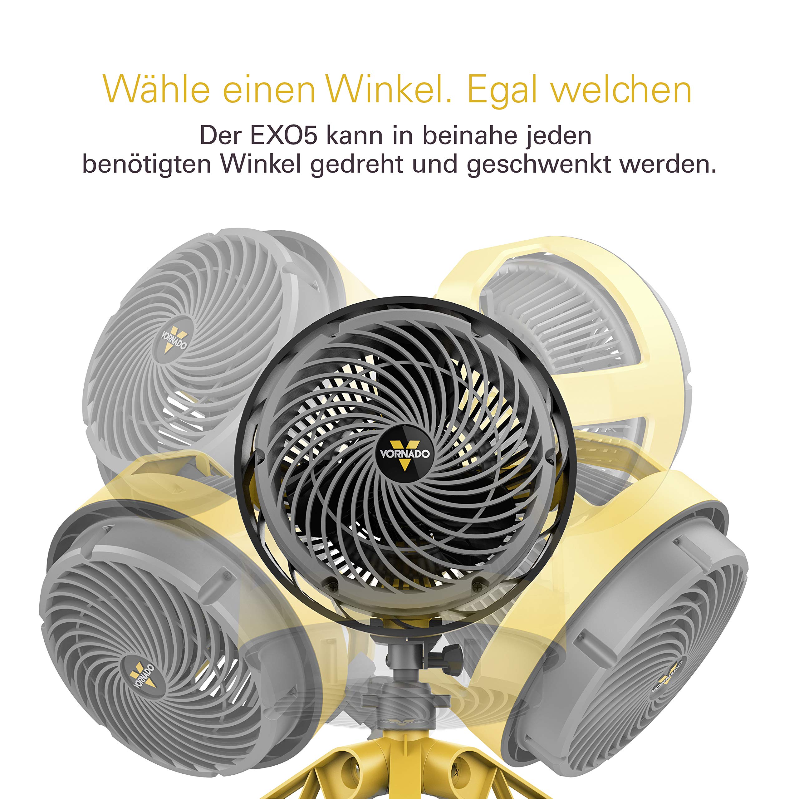 Vornado EXO5 - wentylator na plac budowy i warsztatu - w zestawie uchwyt montażowy 46 dB - 38 W